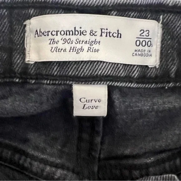 Abercrombie & Fitch High Rise Jeans - Dark Gray - Picture 4 of 4